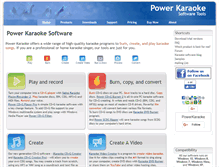 Tablet Screenshot of powerkaraoke.com